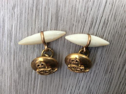 Post 1902 Royal Artillery cuff link set