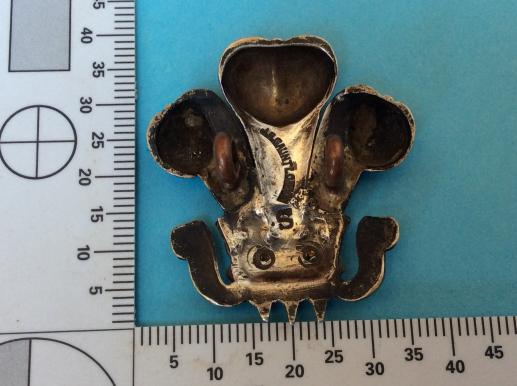 The Royal Wiltshire Yeomanry Officers Silver & Gilt Cap badge