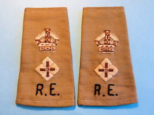 Gradia Militaria -  WW2 Locally Made R.E Lieutenant Colonels Rank slides