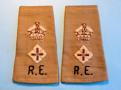 Gradia Militaria -  WW2 Locally Made R.E Lieutenant Colonels Rank slides