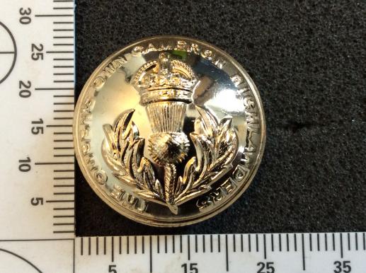 Gradia Militaria -  The Queens Own Cameron Highlanders Anodised Button