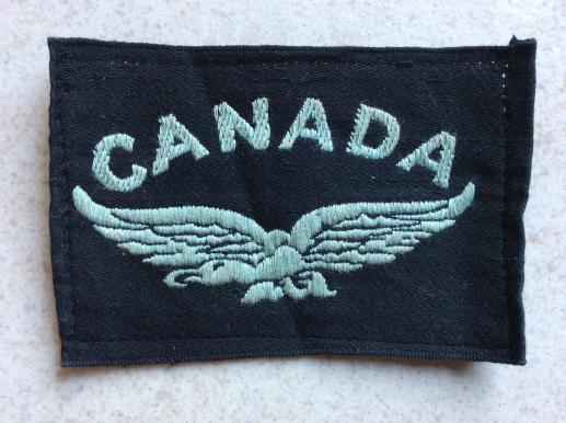 Gradia Militaria -  WW2 RCAF CANADA silk Shoulder Title