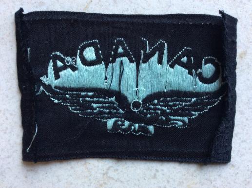 WW2 RCAF CANADA silk Shoulder Title