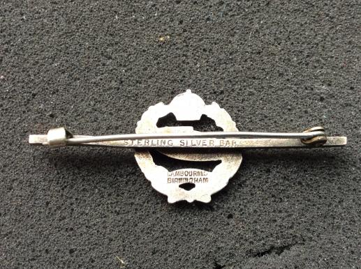 WW2 Royal Tank Regiment Silver & Enamel Tie pin