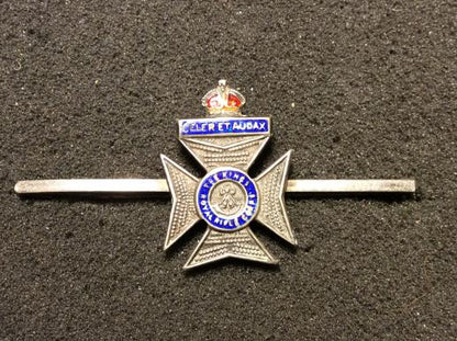 Gradia Militaria -  Kings crown Kings Royal Rifle Corps Silver & enamel  Tie pin