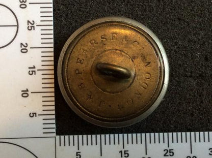 QVC White Metal Volunteers General Service Button