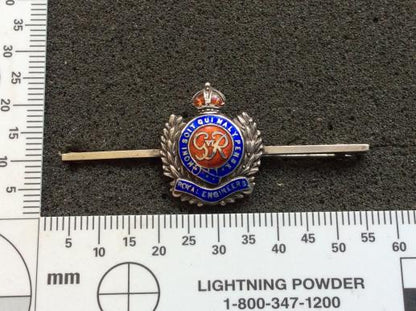 Gradia Militaria -  WW2 Royal Engineers Silver & Enamel Tie pin, Sweetheart