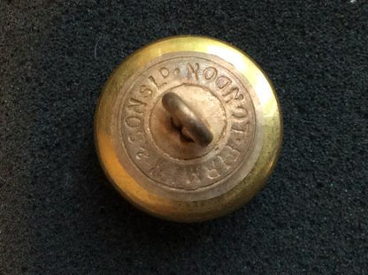 Victorian Royal Navy Large 22mm Gilt Button By Firmin