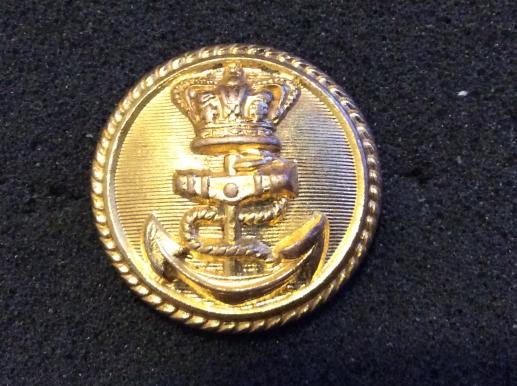 Gradia Militaria -  QVC Royal Navy Gilt Button By M.S & J.D TREBLE STANDARD