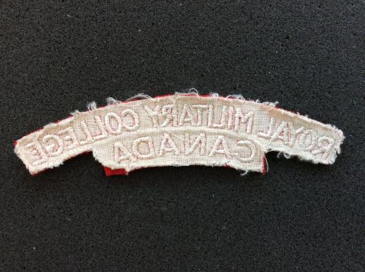 ROYAL MILITARY COLLEGE CANADA Shoulder Title