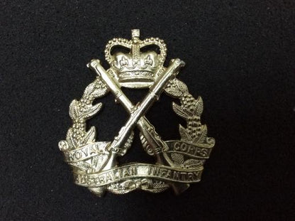 Gradia Militaria -  Anodised Royal Australian Infantry Corps Hat badge 1960s