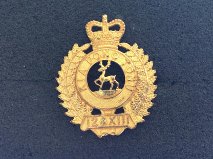 Gradia Militaria -  Nelson, Marlborough & West Coast Regt Officers Gilt Cap badge