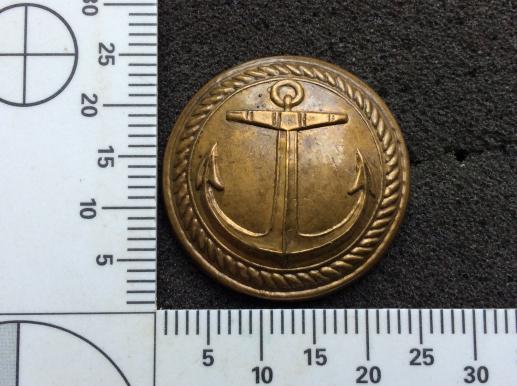 Gradia Militaria -  French Continental Navy Large flat back button circa 1890s