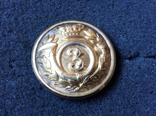 Indian 3rd Regiment Bombay Native ( Light) Infantry Button circa 1870s