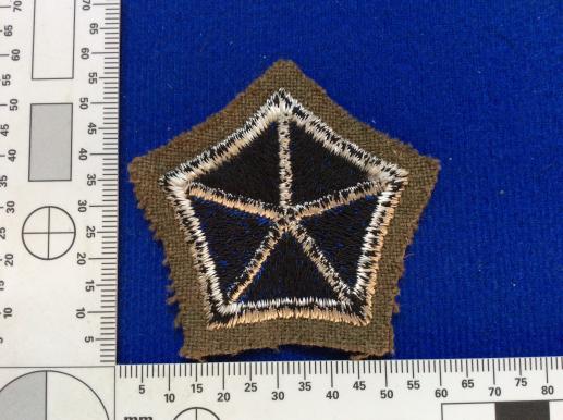 WW2 British Made U.S Army 5th Corps Black back patch