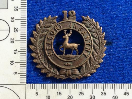 Gradia Militaria -  WW1 NZ 12th Nelson & Marlborough Regt Cap Badge By Gaunt London