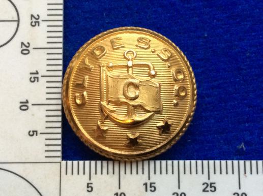 Gradia Militaria -  CLYDE STEAM SHIP COMPANY Officers Gilt Tunic Button