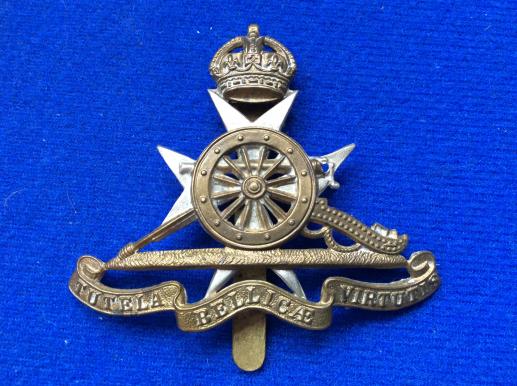 Gradia Militaria -  K/C Royal Malta Artillery (RMA) full size cap badge