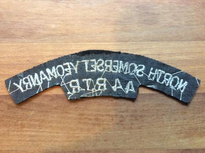 North Somerset Yeomanry/ 44 R.T.R Cloth Shoulder Title