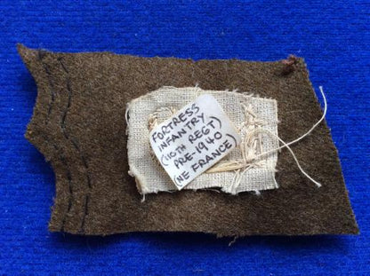 WW2 French 110th Regiment, Fortress Infantry Collar Badge