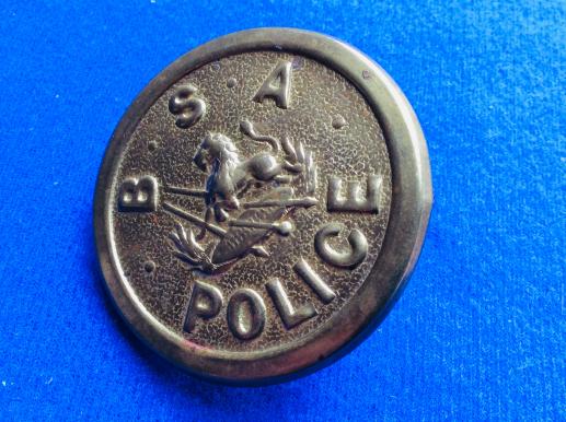 Rhodesian BSA Police Horse Bridle boss badge circa 1898