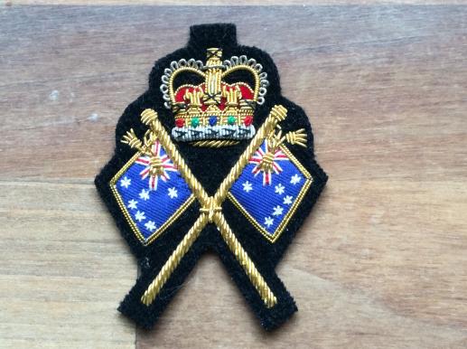 Gradia Militaria -  Royal Australian Army Colour-Sergeants Bullion Rank badge