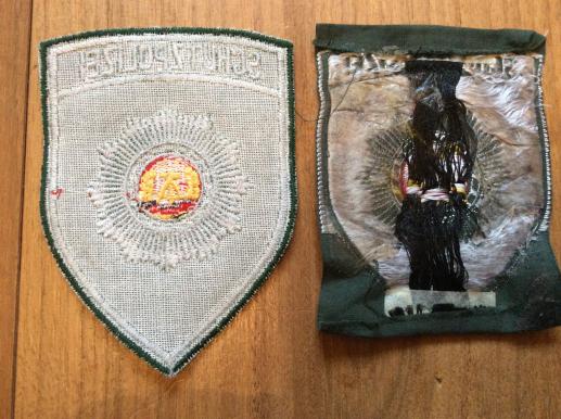 East German Schutzpolizei Sleeve patches