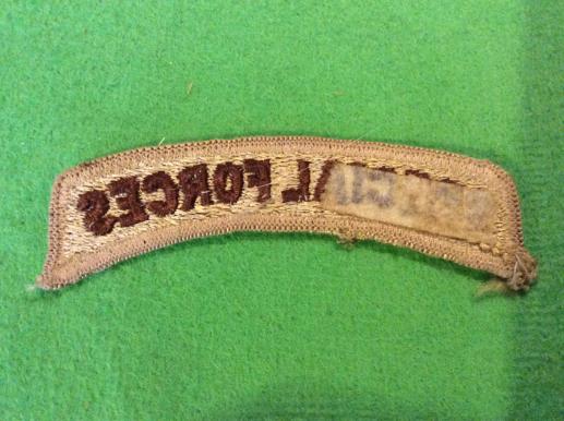 US Army SPECIAL FORCES desert pattern Shoulder title