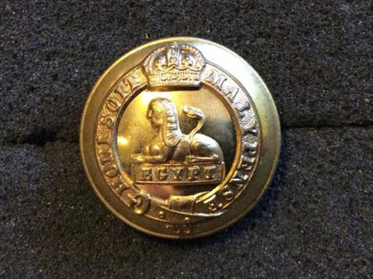 Gradia Militaria -  Post 1902 The Manchester Regiment Officers Gilt Button