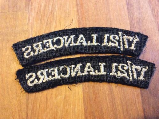 17/21st Lancers Cloth Shoulder Titles