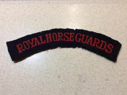 Gradia Militaria -  WW2 ROYAL HORSE GUARDS Cloth Shoulder Title