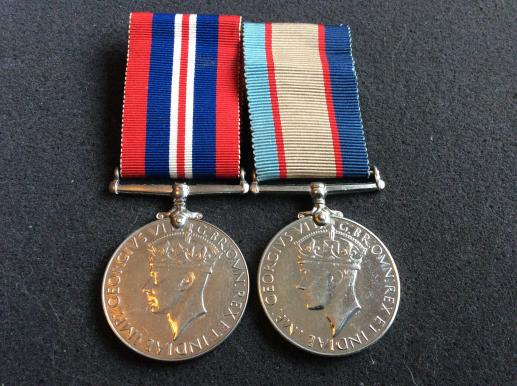 Gradia Militaria -  WW2 Australian medal pair to Perth man W237407 MARKLAND