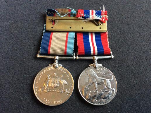 WW2 Australian medal pair to Perth man W237407 MARKLAND