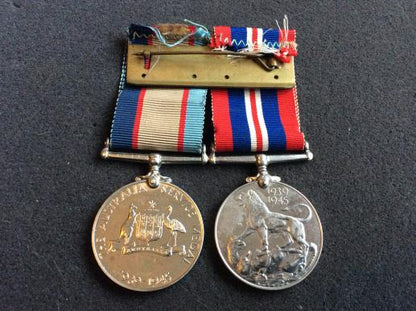 WW2 Australian medal pair to Perth man W237407 MARKLAND