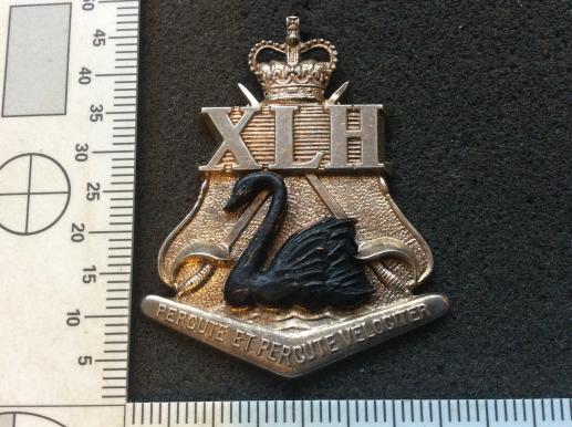 Gradia Militaria -  Australian 10th Light Horse Regiment Hat Badge circa 1960s-1996