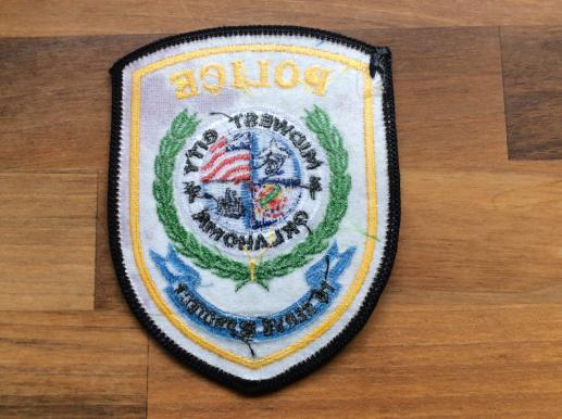 Midwest City Police Oklahoma Sleeve Patch
