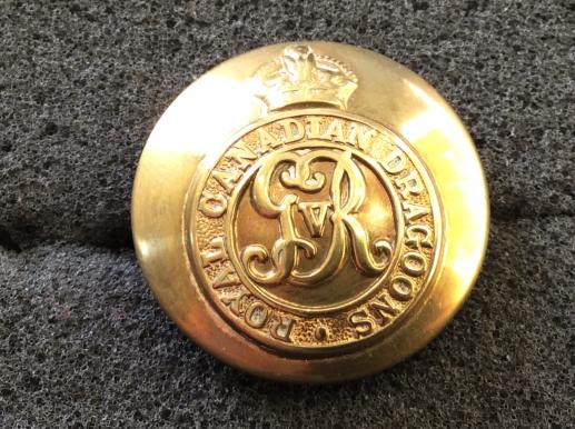 Gradia Militaria -  WW1 Royal Canadian Dragoon‚Äôs Large Brass Button