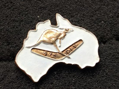 WW2 Australian 6th Division Lapel Badge
