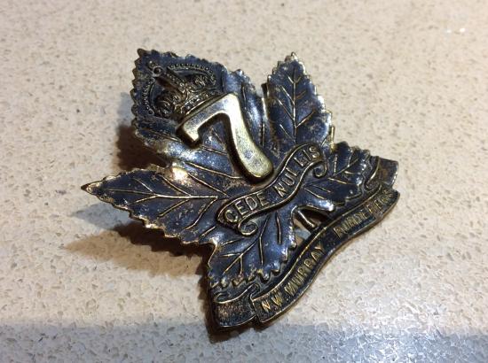 WW2 7th Battalion ( North West Murray Borderers) Cap Badge