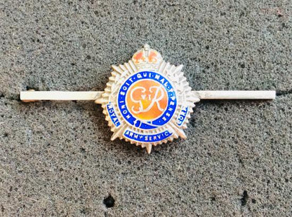 Gradia Militaria -  WW2 R.A.S.C Silver & enamel tie pin/ Sweetheart badge