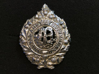 Gradia Militaria -  Anodised Argyle & Sutherland Highlanders Glengarry badge