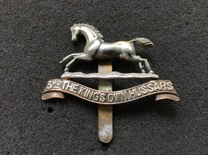Gradia Militaria -  3rd The Kings Own Hussars Cap badge