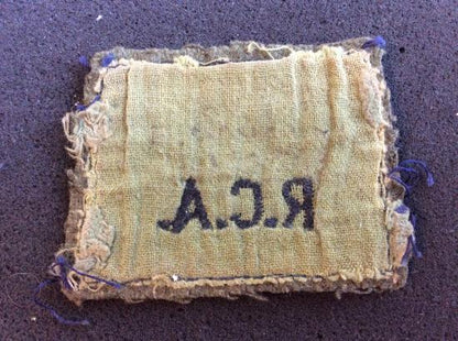 WW2 R.C.A ( Royal Canadian Artillery)  Shoulder title