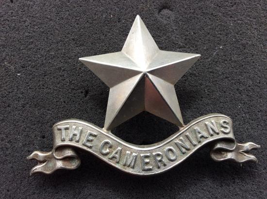 Gradia Militaria -  Cameronians ( Scottish Rifles) ORs Pipers Glengarry badge