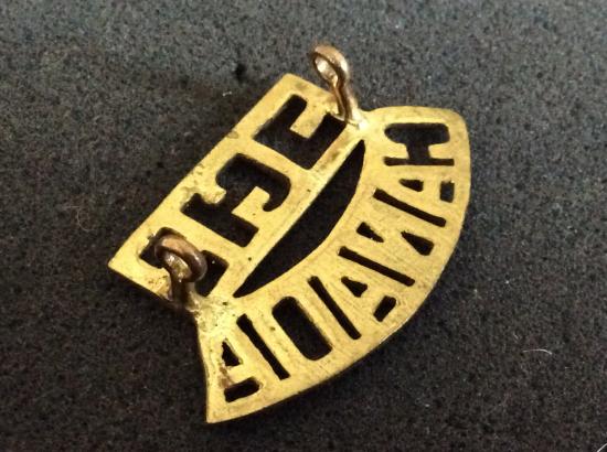 WW2 Fort Garry Horse Canada Brass Shoulder title