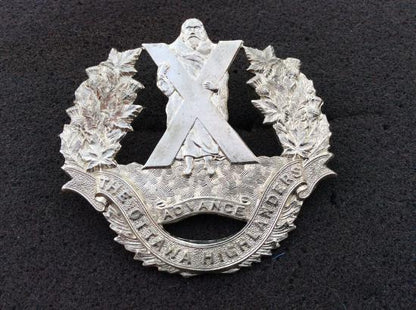 Gradia Militaria -  The Ottawa Highlanders, second Pattern Cap Badge circa 1928