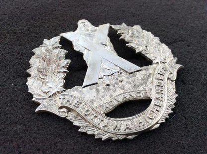 The Ottawa Highlanders, second Pattern Cap Badge circa 1928