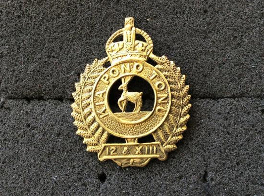 Gradia Militaria -  N.Z Nelson, Marlborough & West Coast Regt Cap badge