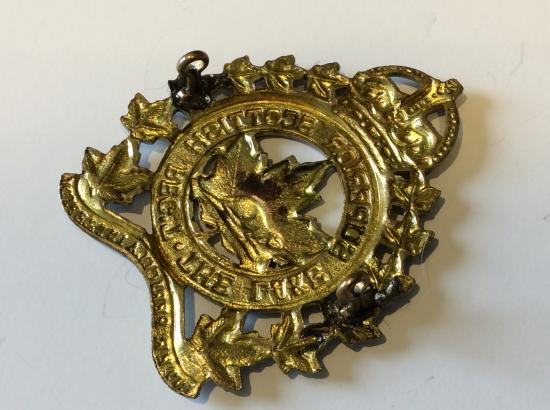 WW2 Canadian Lake Superior Scottish Cap badge