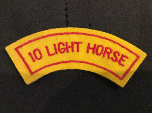 Gradia Militaria -  Australian 10th Light Horse Cloth Shoulder title